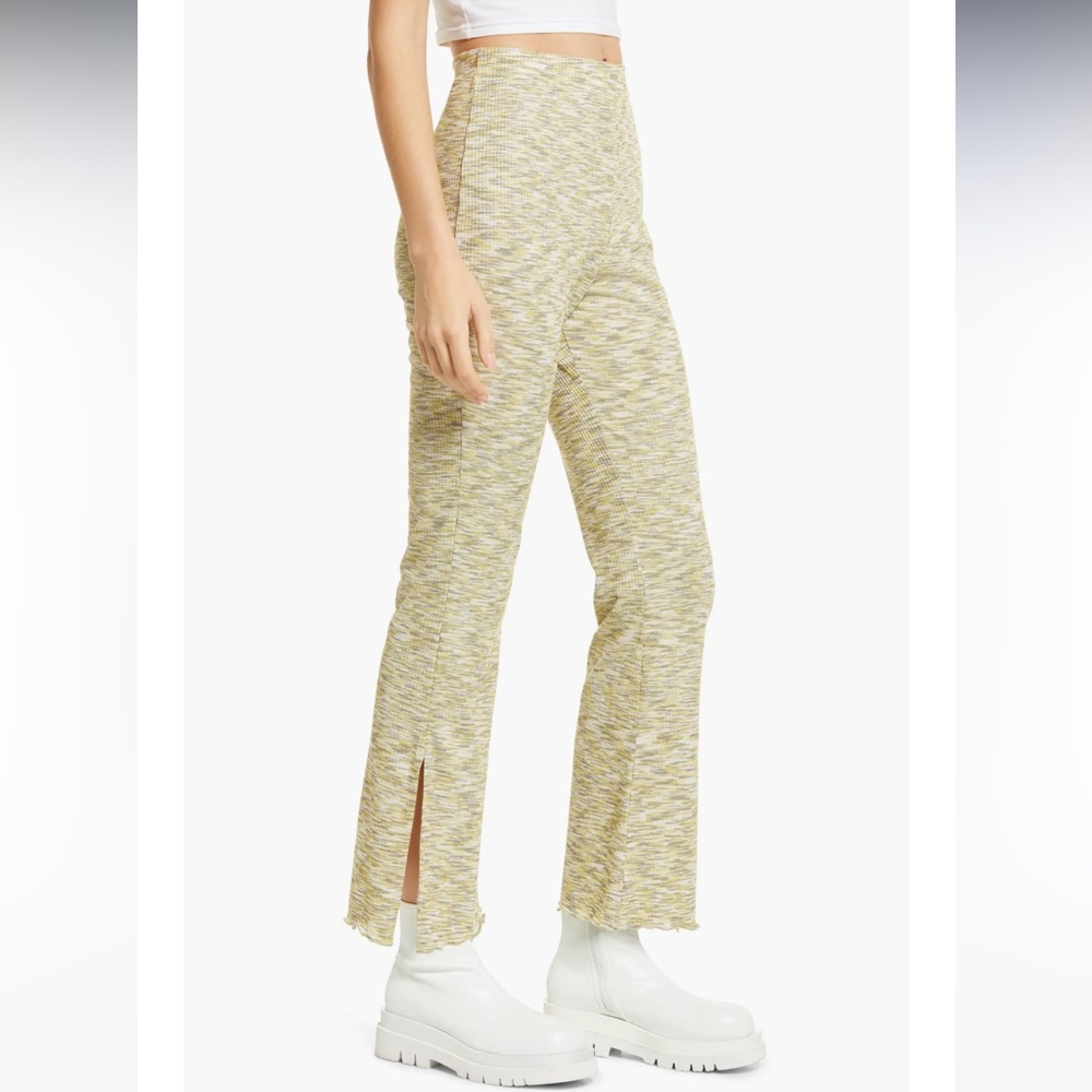 Lisa Says Gah Yellow Boot Cut Pants